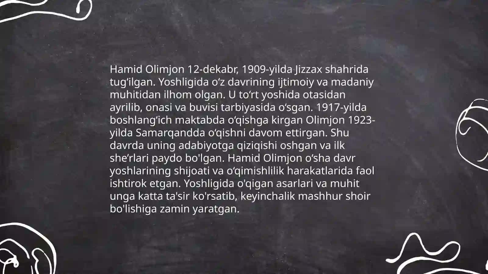 Hamid Olimjon hayoti va ijodi hamda asarlaridan namunalar 4
