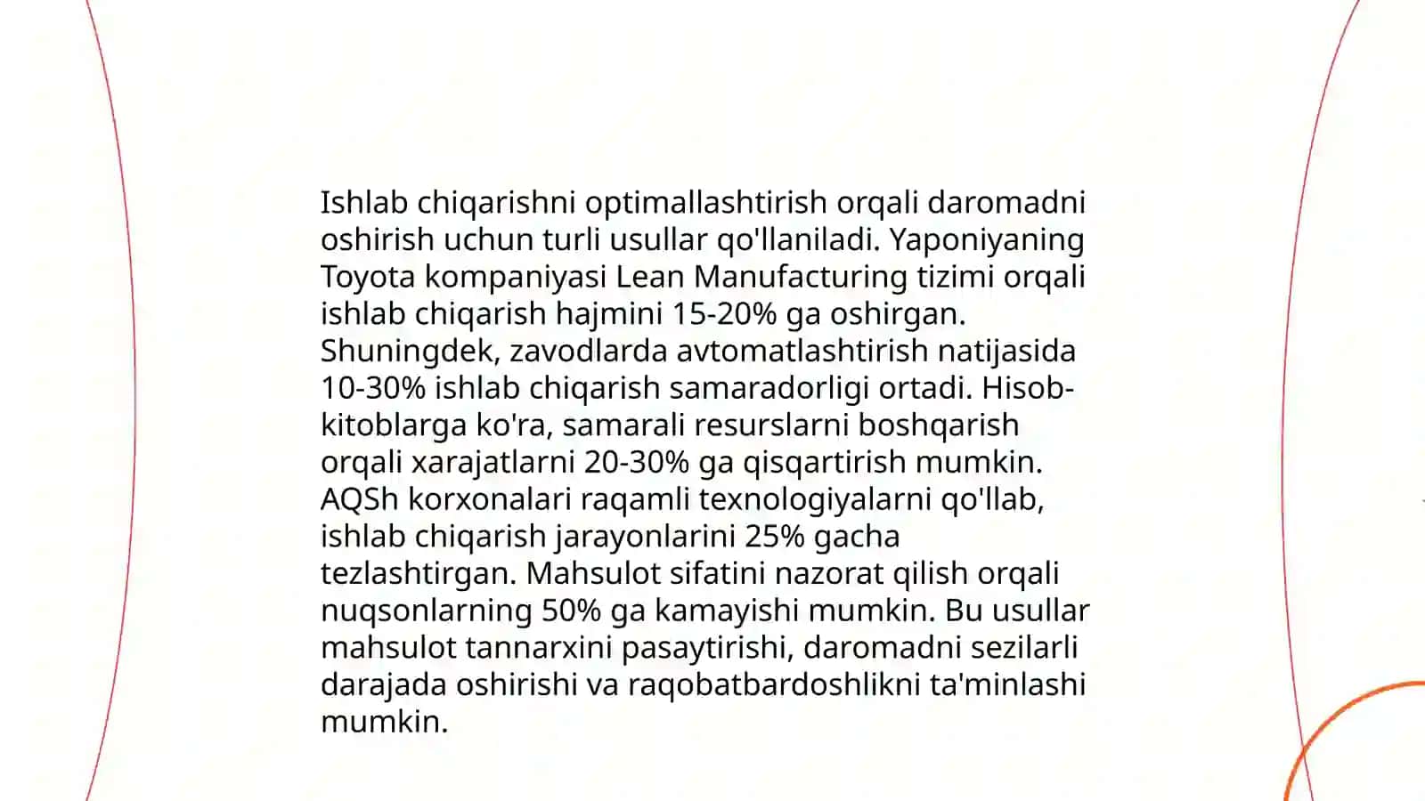 Ishlab chiqarish iqtisodiyotini daromadlari 4