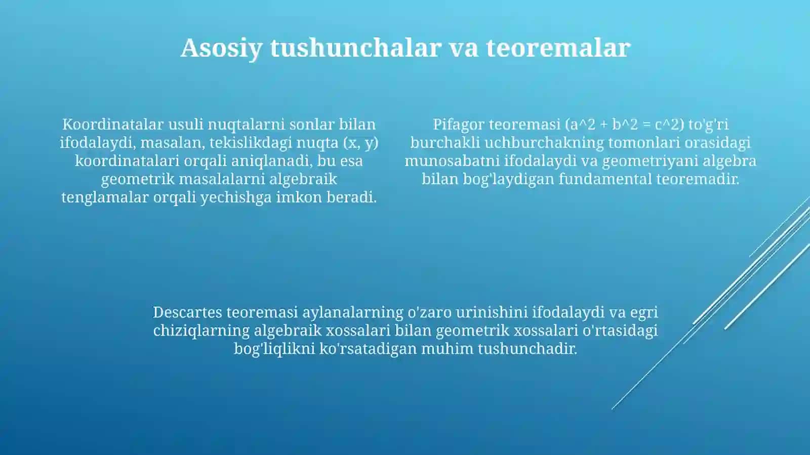 Algebraik va Geometrik Yondashuv Birligi 4
