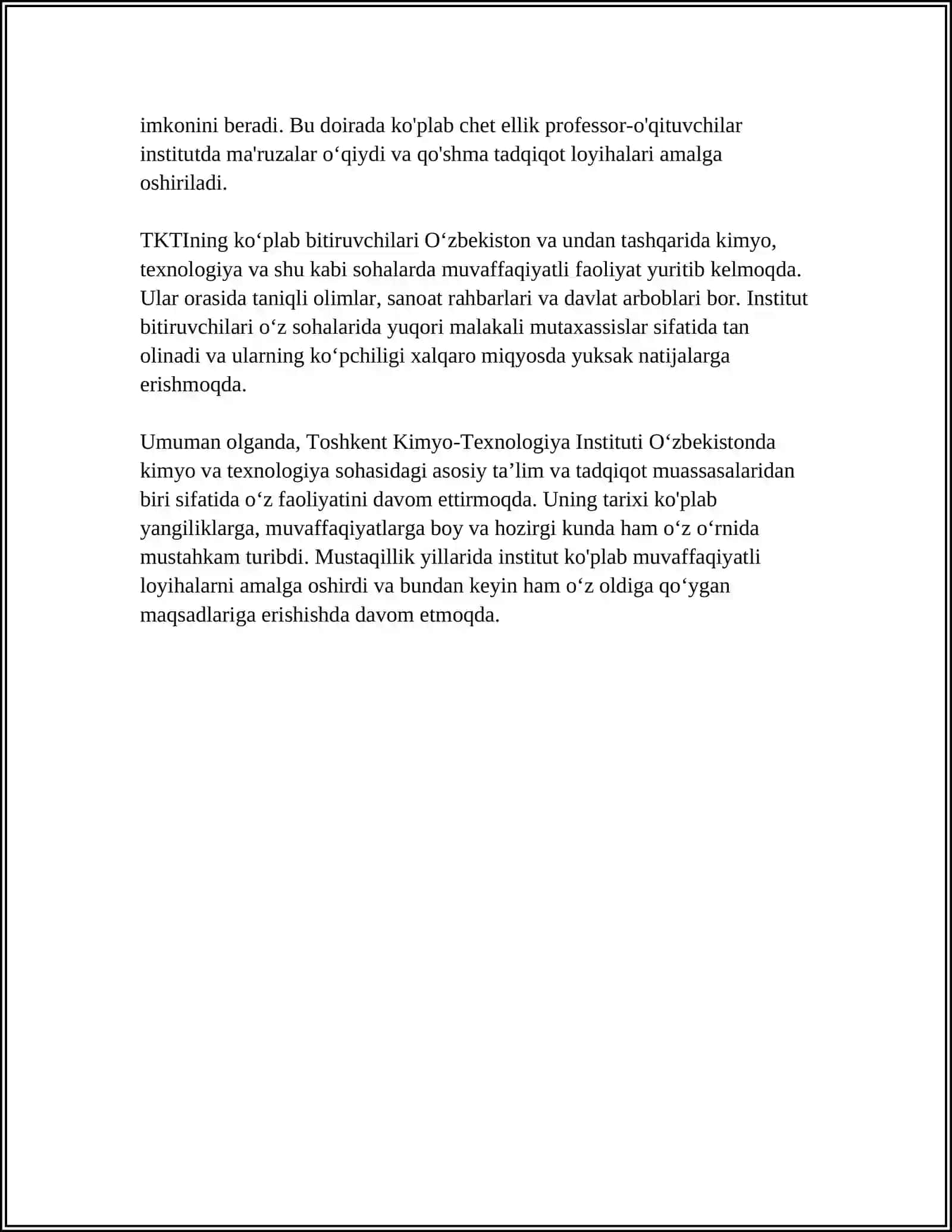 Toshkent Kimyo Texnologiya Instituti tarixi 4