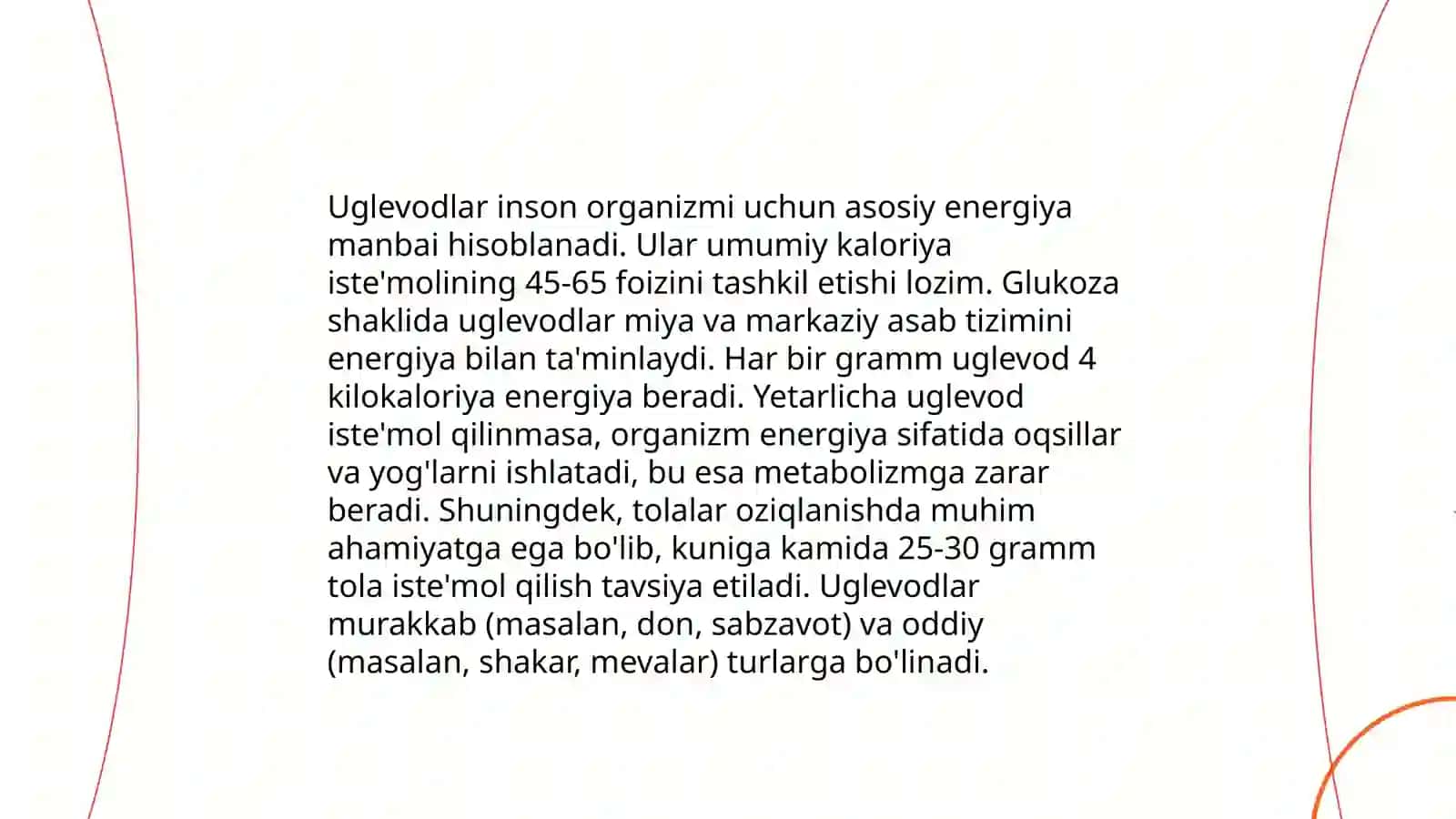 To’g’ri ovqatlanish ratsionini tashkil qilamiz 4