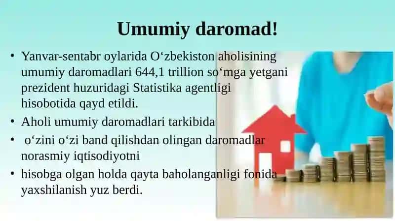 Aholi daromadlari Tahlil va statistikasi 4