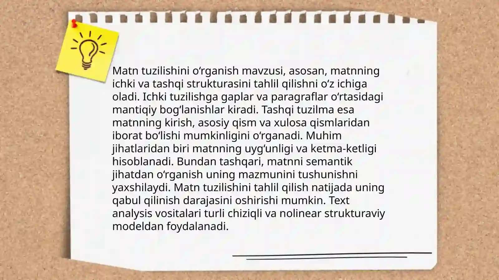 Matnning mazmunini tahlil qilish 4