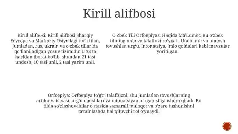 O'Zbek Tili Orfoepiyasi Haqida Ma'Lumot 4
