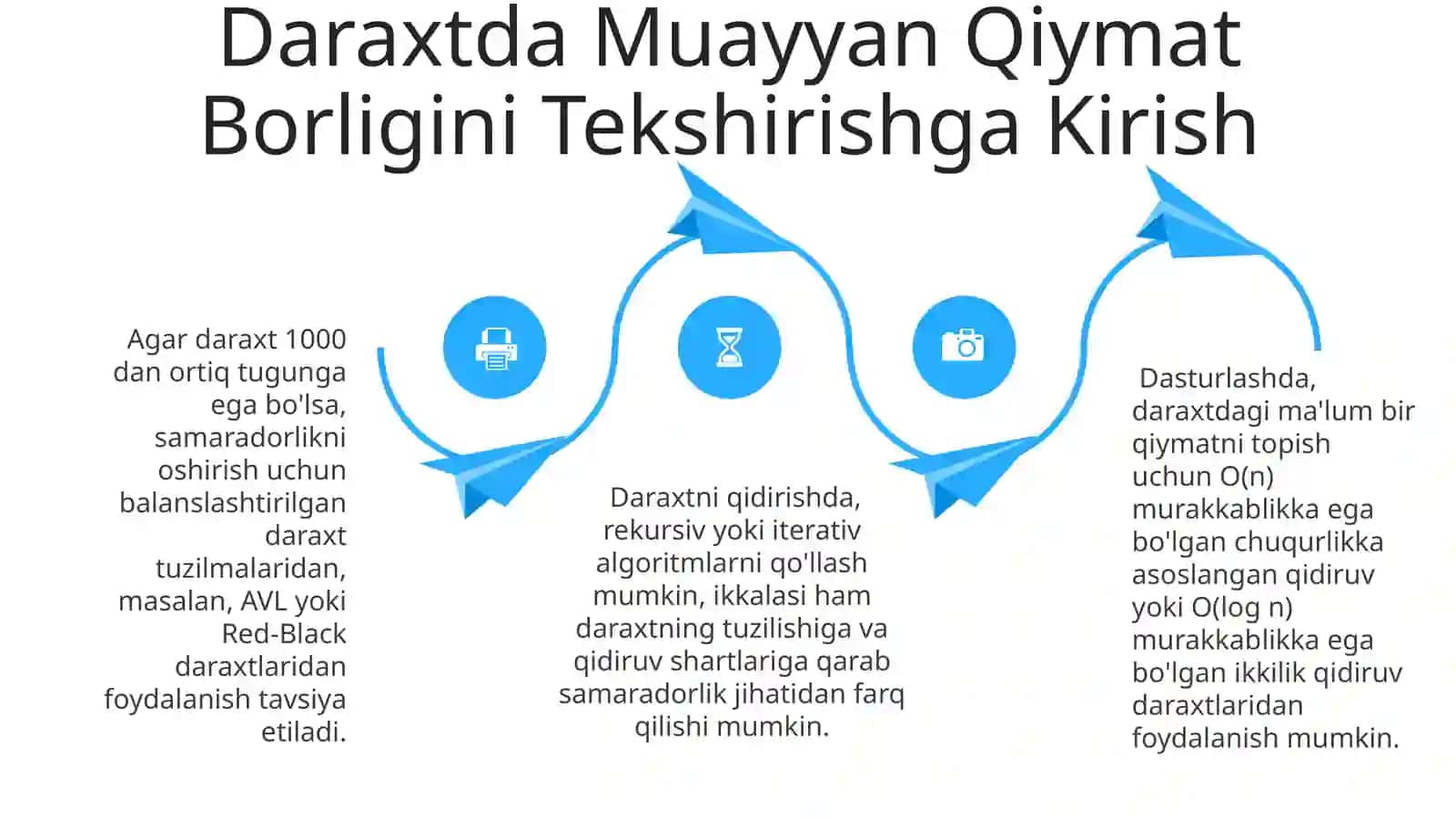 Daraxtda Ma'lum Qiymat Borligini Tekshirish 4