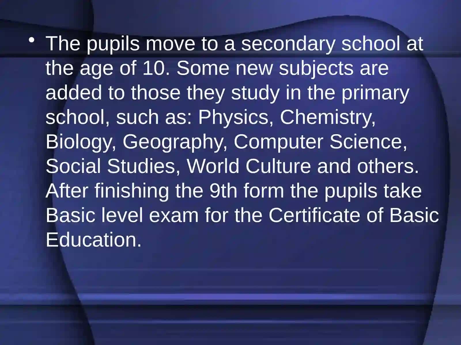Secondary education in Russia and England 4