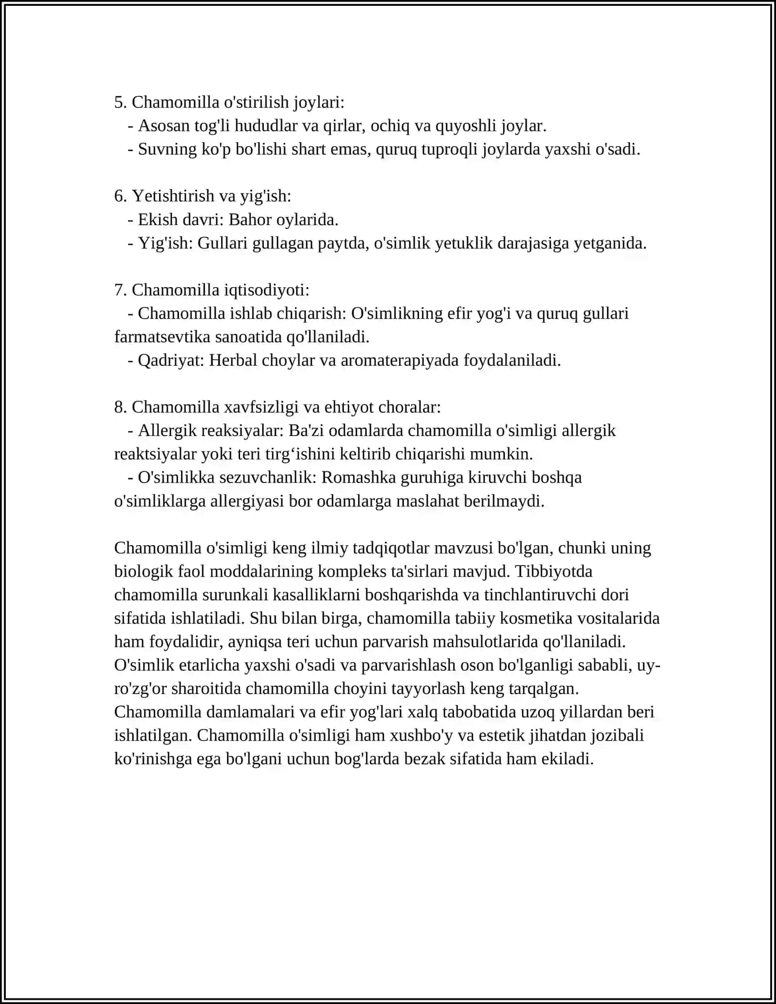 FITOKOSMETIKADA ISHLATILADIGAN OʻSIMLIKLAR 4