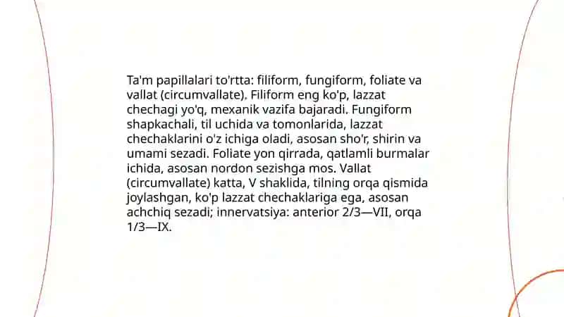 Ta'm bilish a'zosi 4