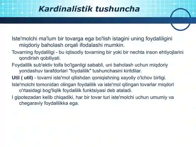 Iste’molchi tanlov nazariyasi 4