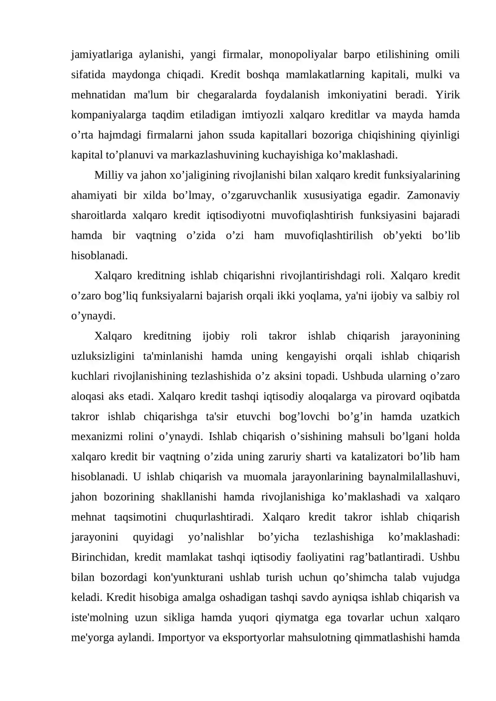 Xalqaro kredit munosabatlari 4