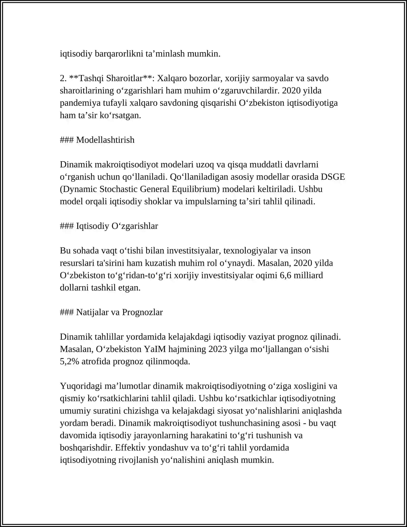 DINAMIK MAKROIQTISODIYOTNING MOHIYATI 4