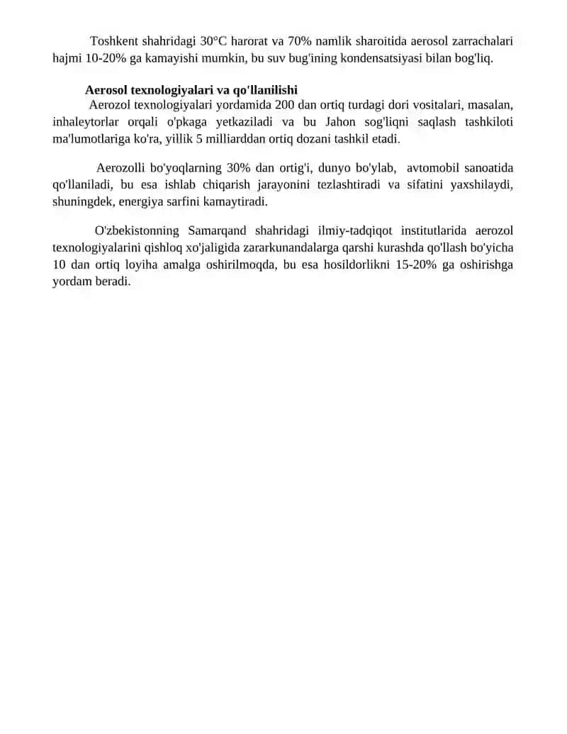 Aerosollar va ularni olinishi 4