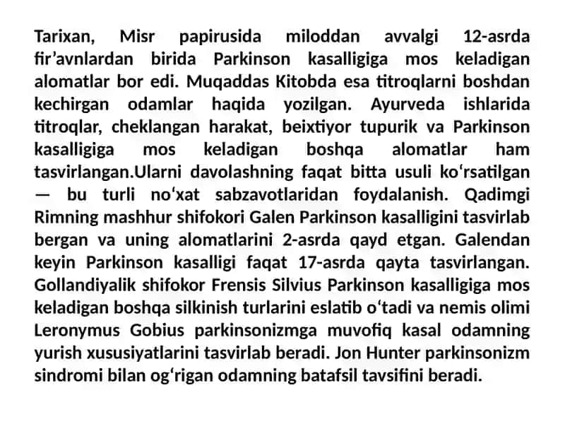 Parkinsonkasalligidaishlatiladigandorivositalar 4