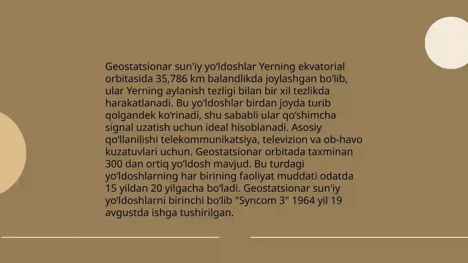 Sun'iy yo‘ldoshlar turlari va ularning amaliy ahamiyati 4