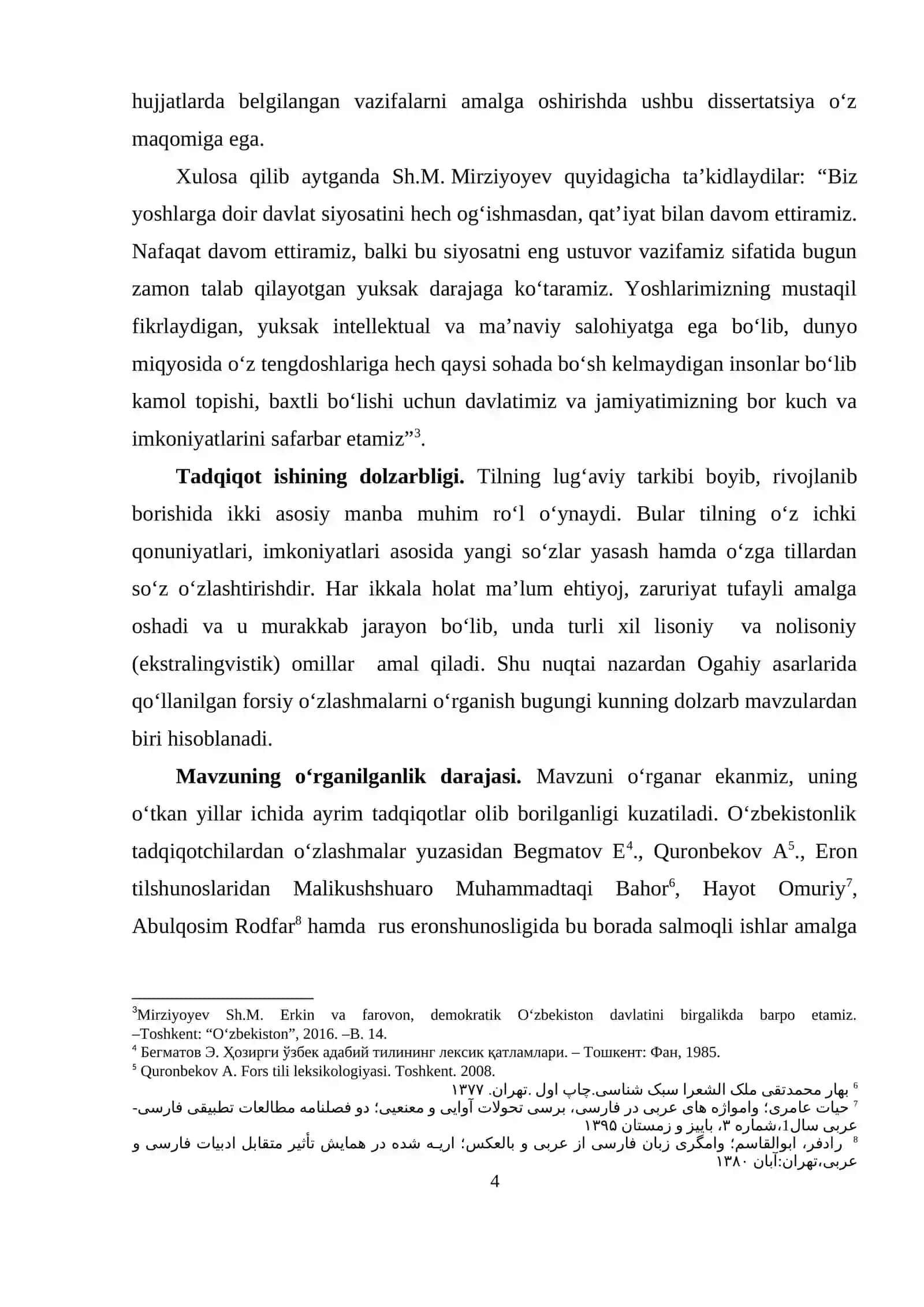 OGAHIY ASARLARIDA FORSIY O‘ZLASHMALAR 4