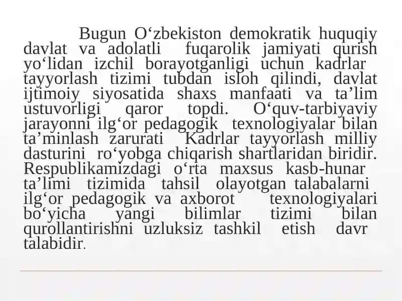 Ta'lim tizimi va ta’lim sohasidagi islohotlar 4