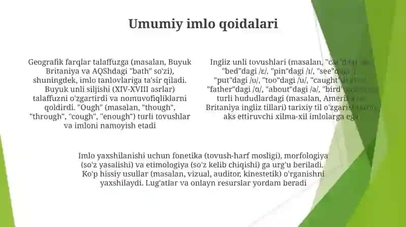 Undosh tovushlar talaffuzi va imlosi 4