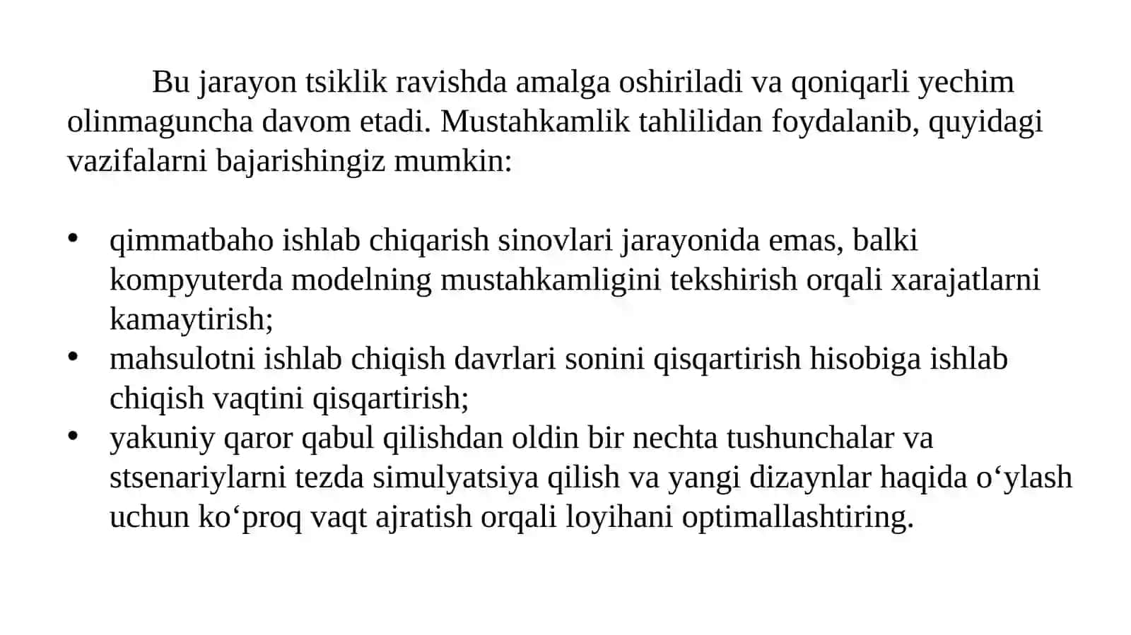 SolidWorks Dizaynning Mustahkamligi 4