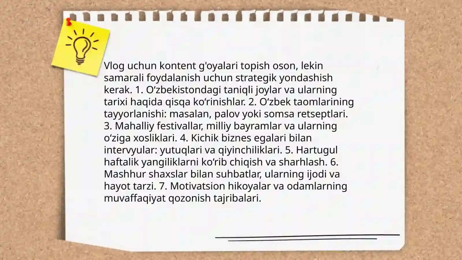Vlog yaratishning asosiy usullari 4