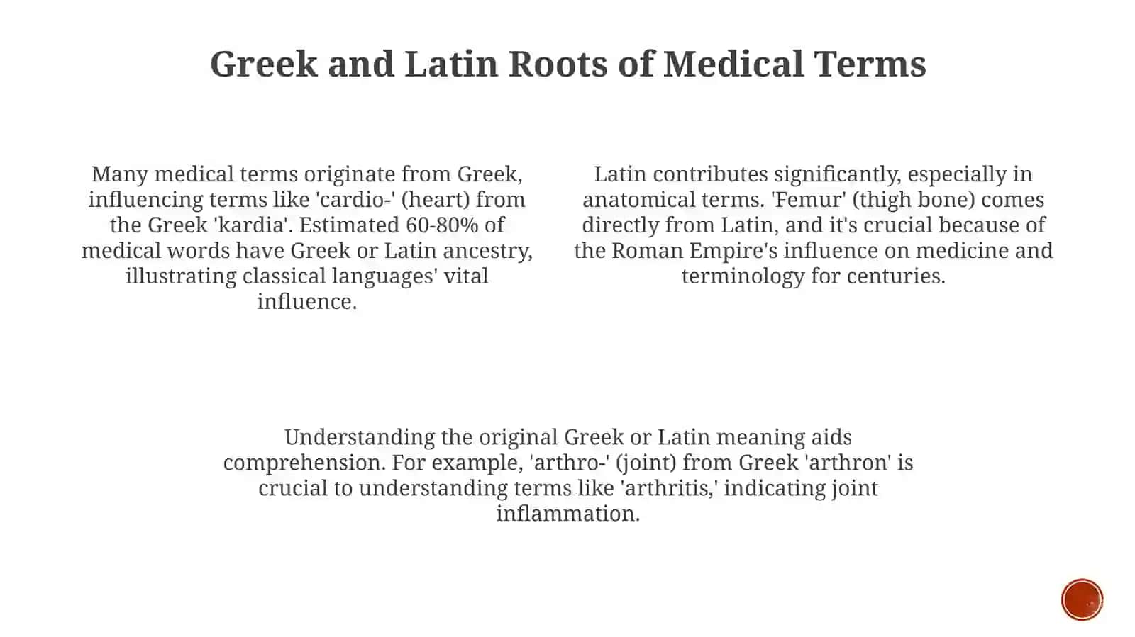 Medical terminology and Its Origins 4