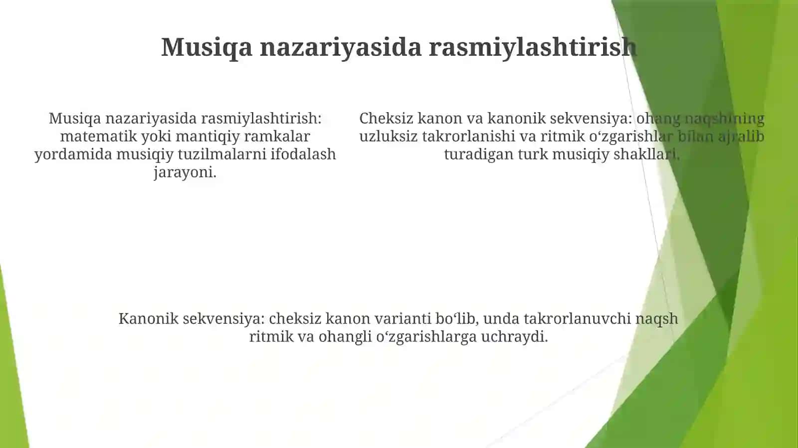 Cheksiz Kanon Va Kanonik Sekvensiya 4