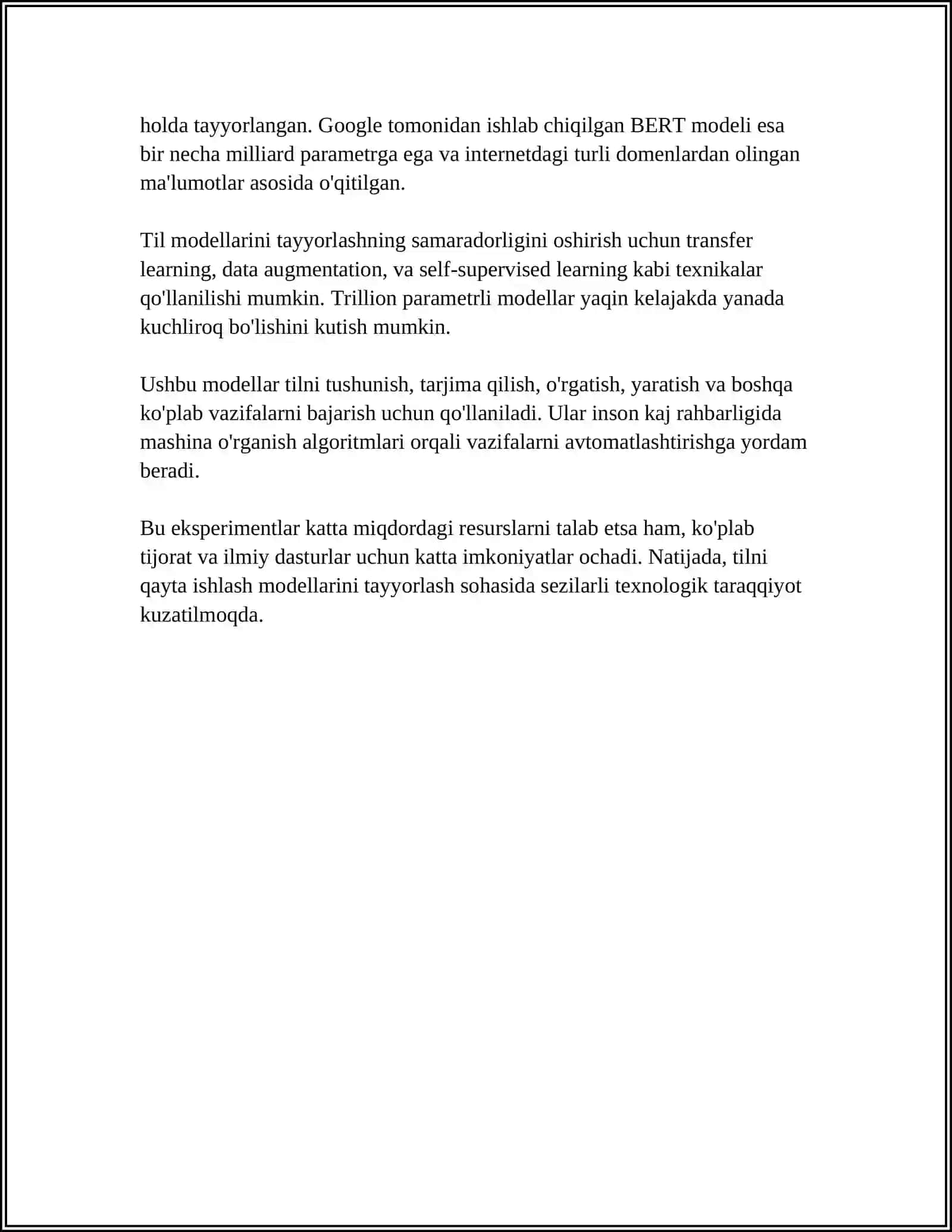 C# TILIDA MODELNI TAYYORLASH EKSPRIMENTLARI 4