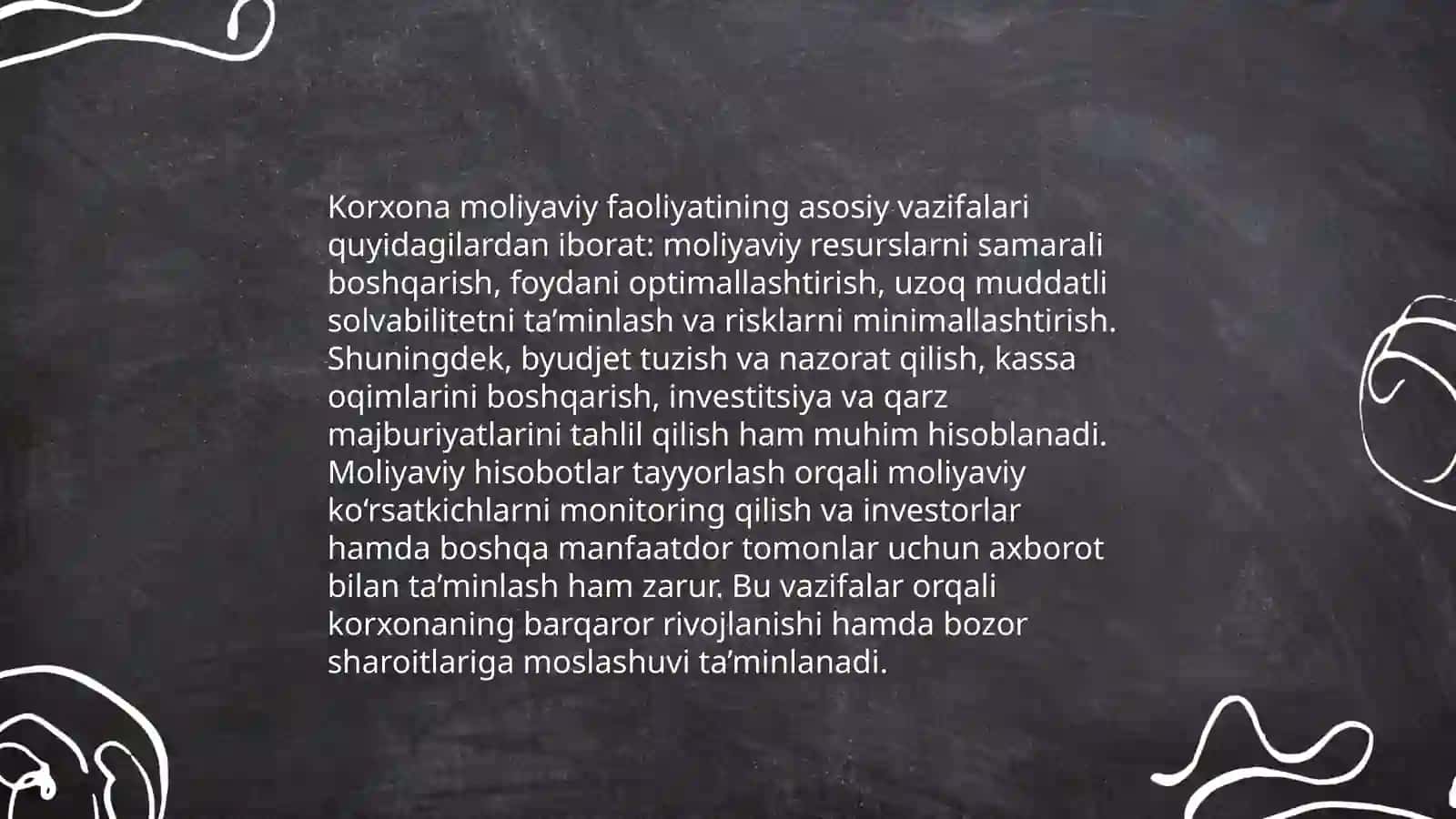 Korxonalar moliyasi va uni tashkil etish 4