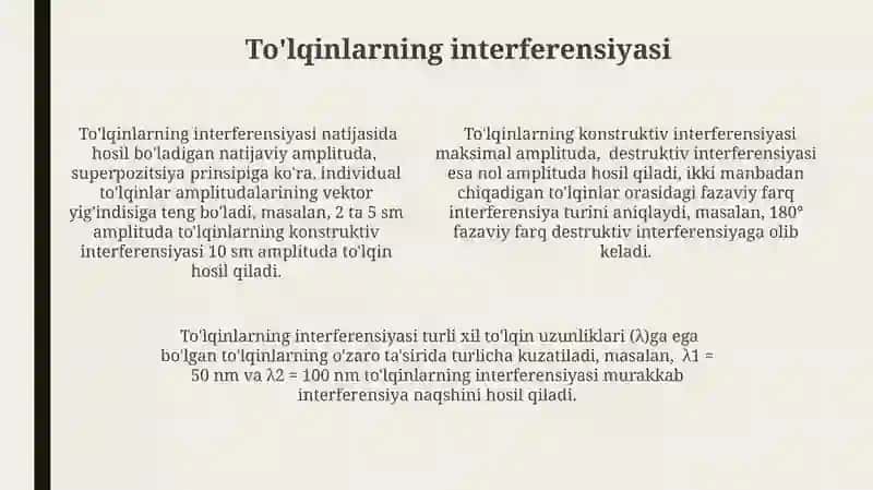 Tebranishlar va toʻlqinlar 4