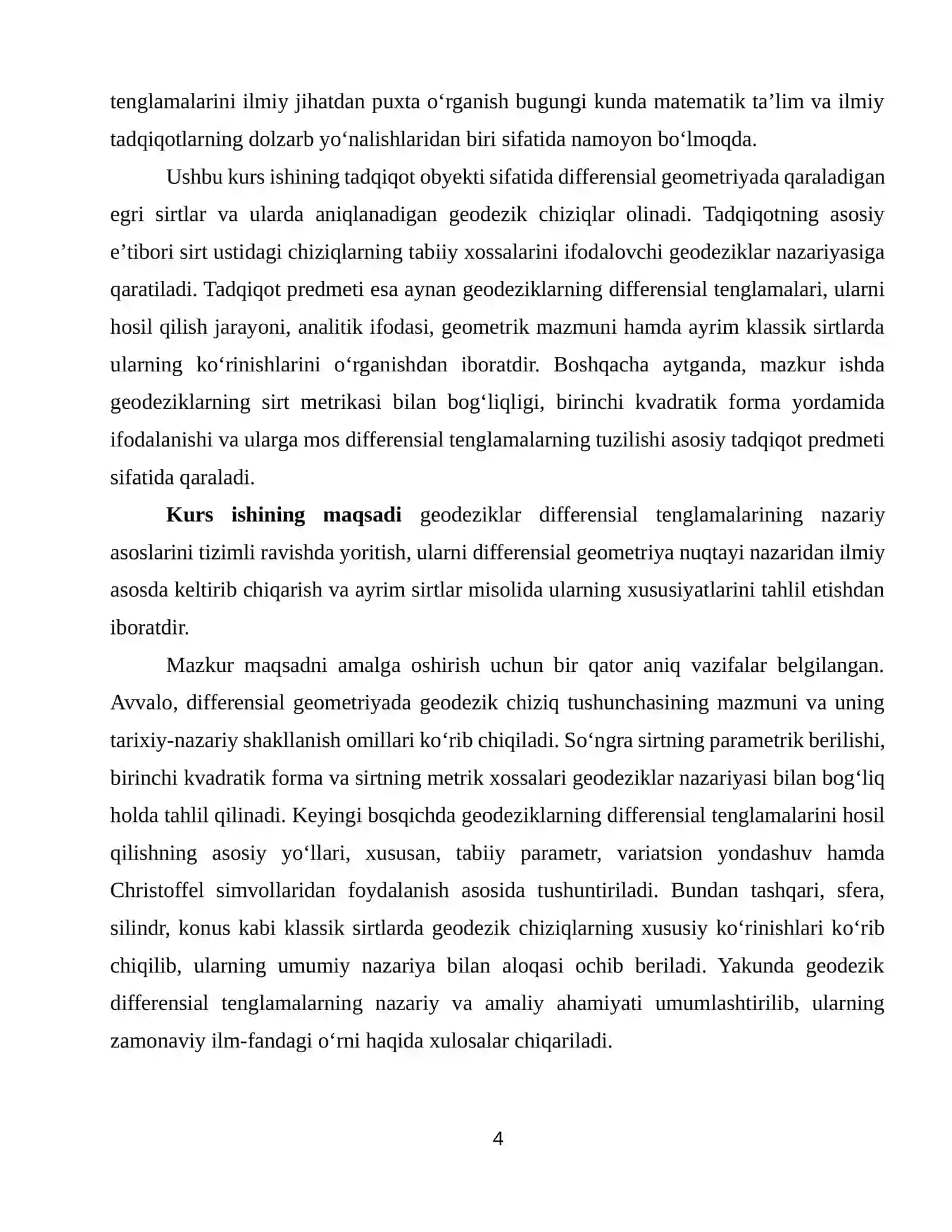 Riman-Kristoffel tenzori va uning xossalari 4