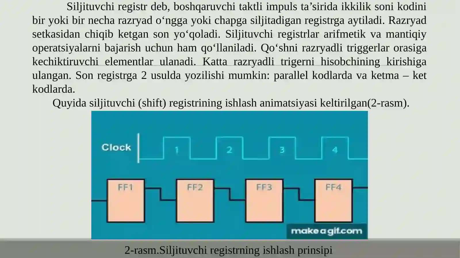 Registr, coder va decoderlar 4