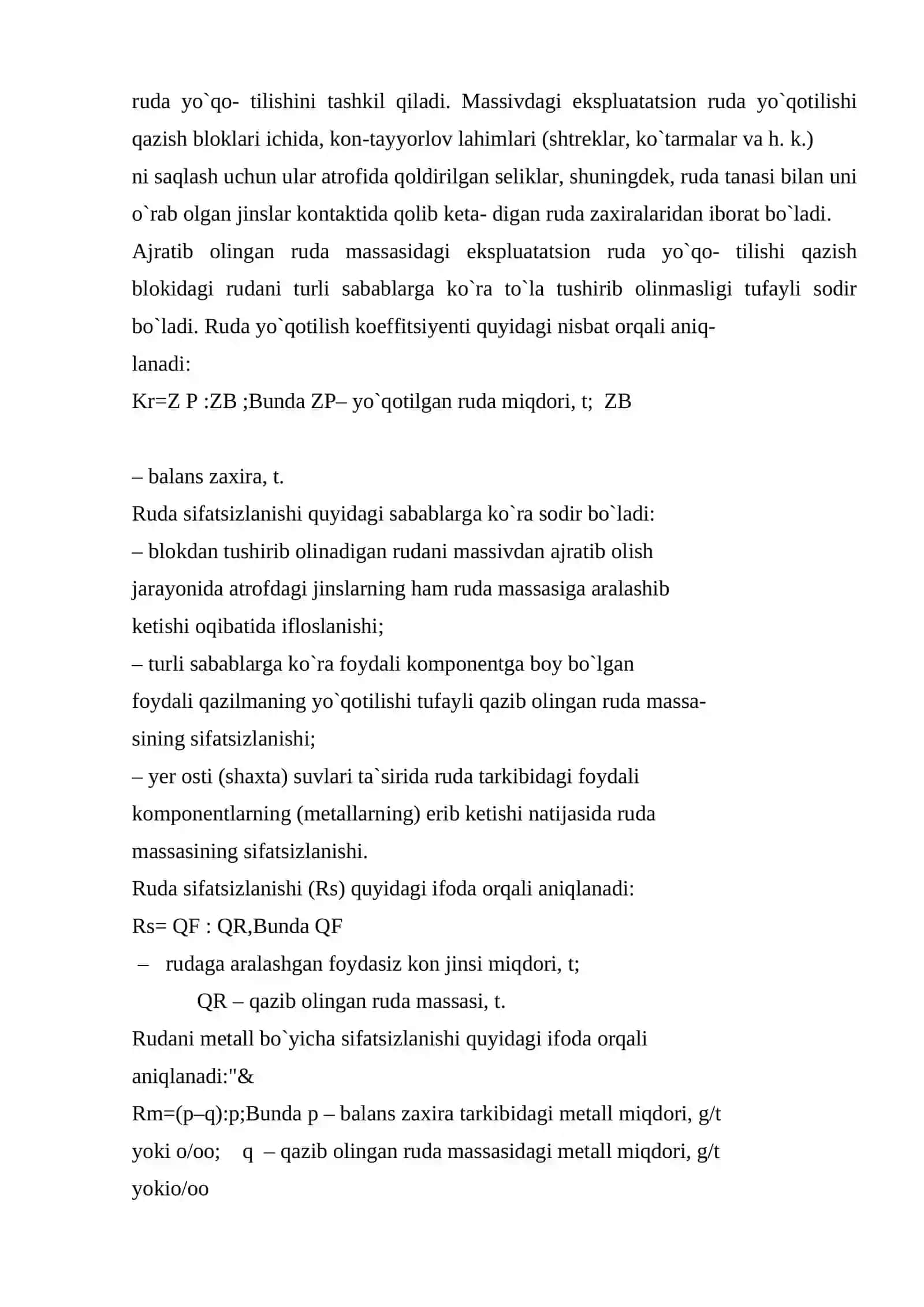 Rudani qazib olish jarayonlari 4