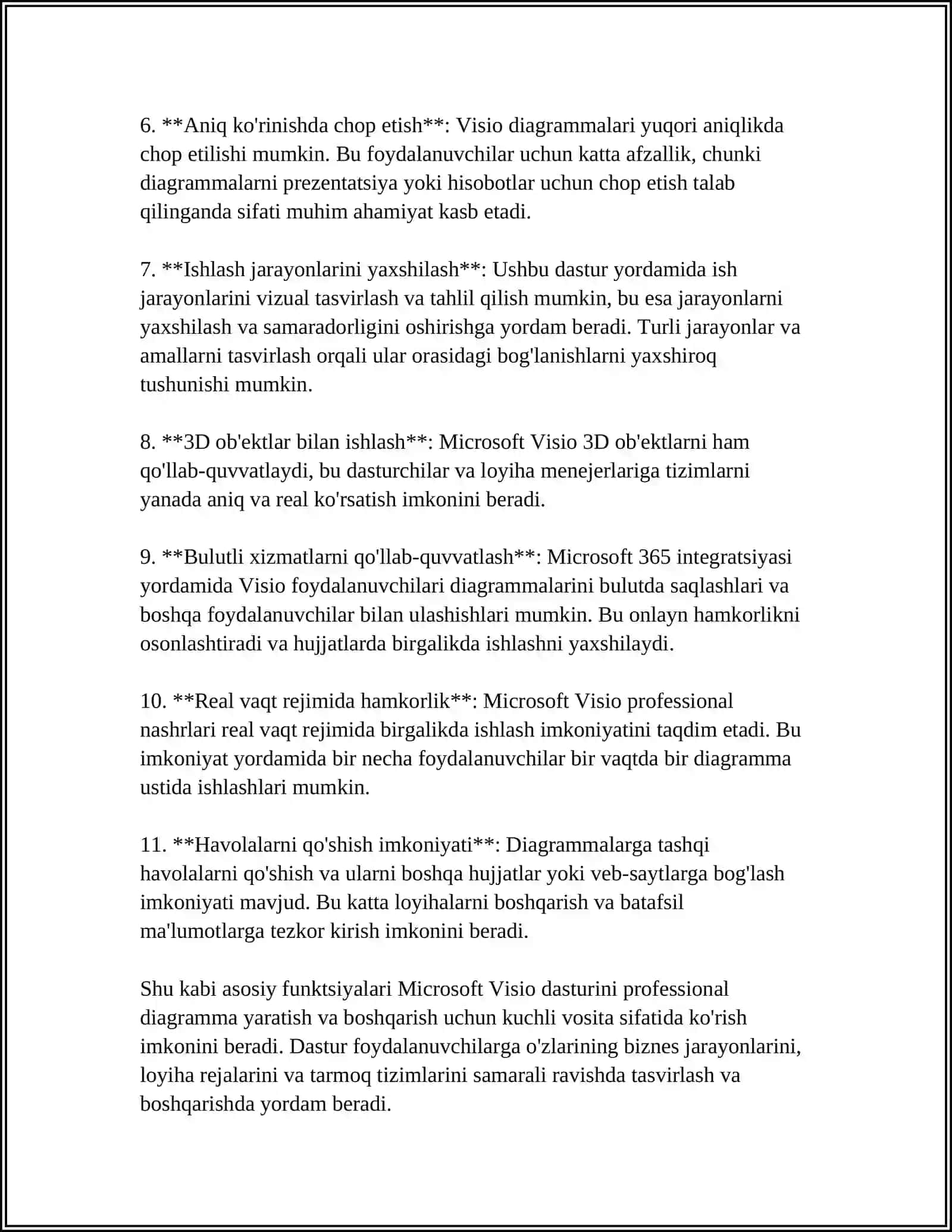 MICROSOFT VISIO DASTURI 4