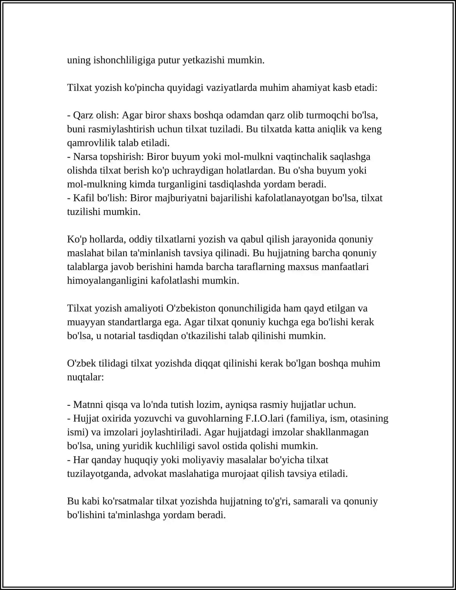 TILXAT YOZISH TARTIBI BILAN TANISHISH 4
