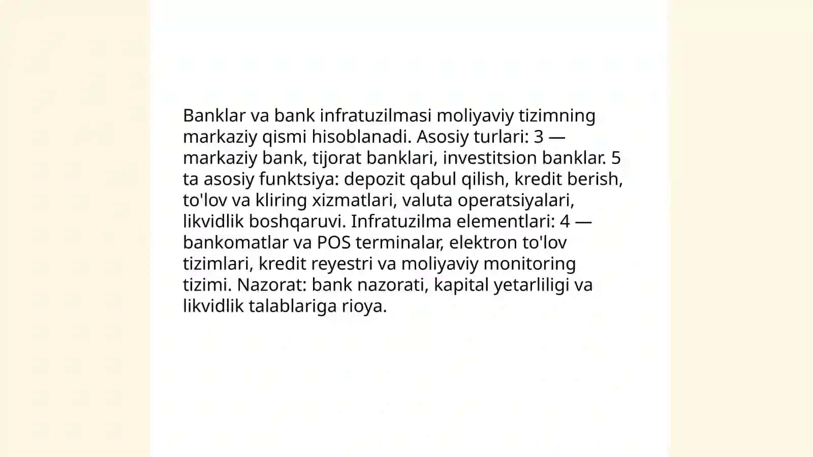 Moliyaviy infratuzilma va uning tarkibi 4