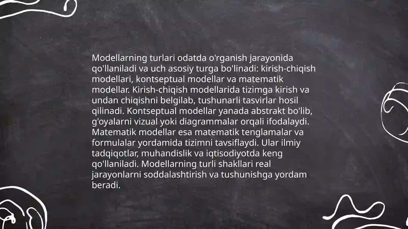 Modellarini tuzishning asosiy tamoyillari va hossalari 4