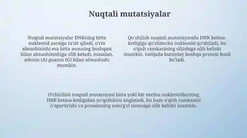 Mutatsiya va uning xillari 4