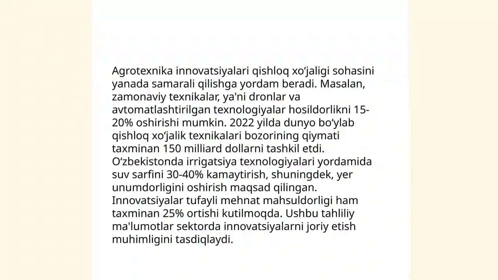 Qishloq xoʻjaligi texnikasining modernizatsiyasi 4