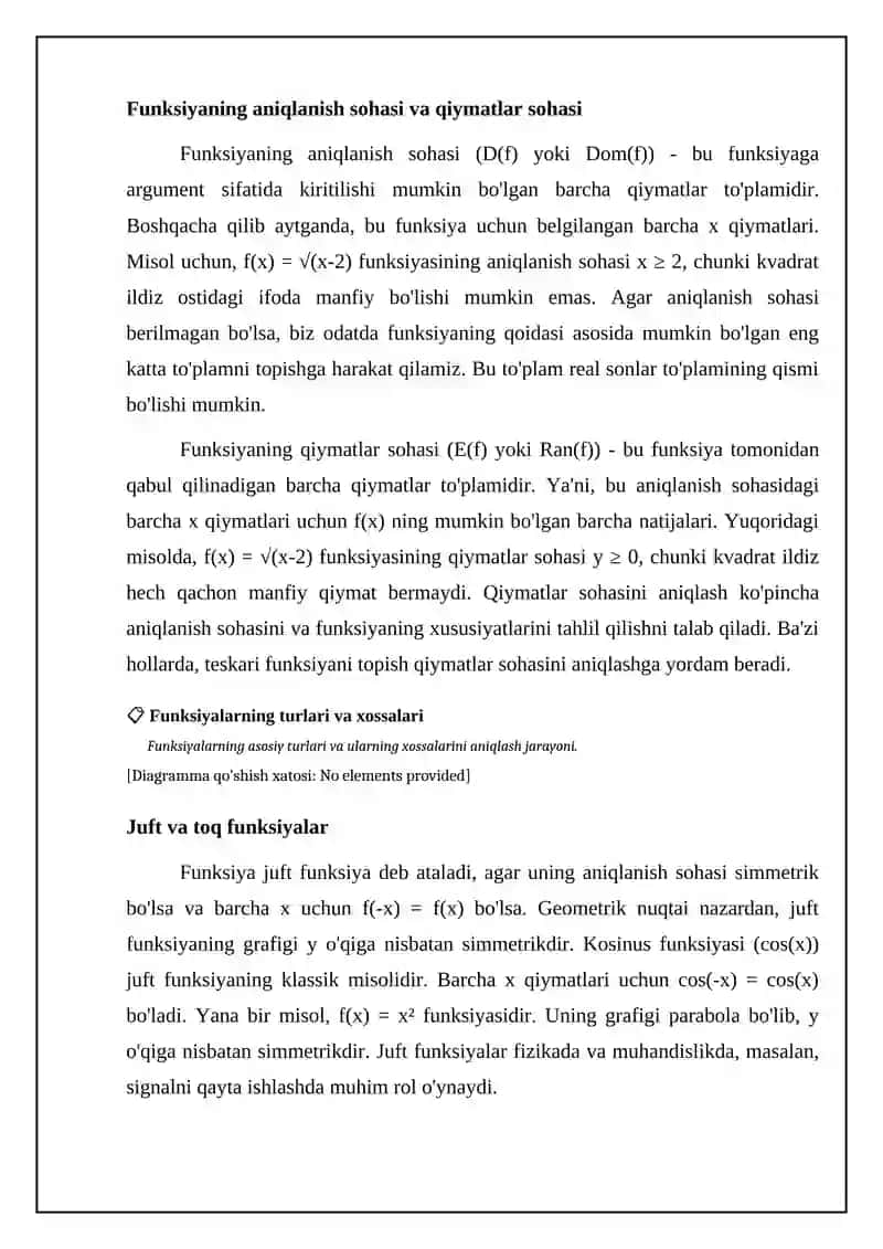 Funksiyalarning barcha turlari 4