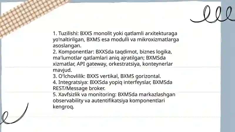 BXXS va BXMS õrtasidagi farq va õxshashliklar 4