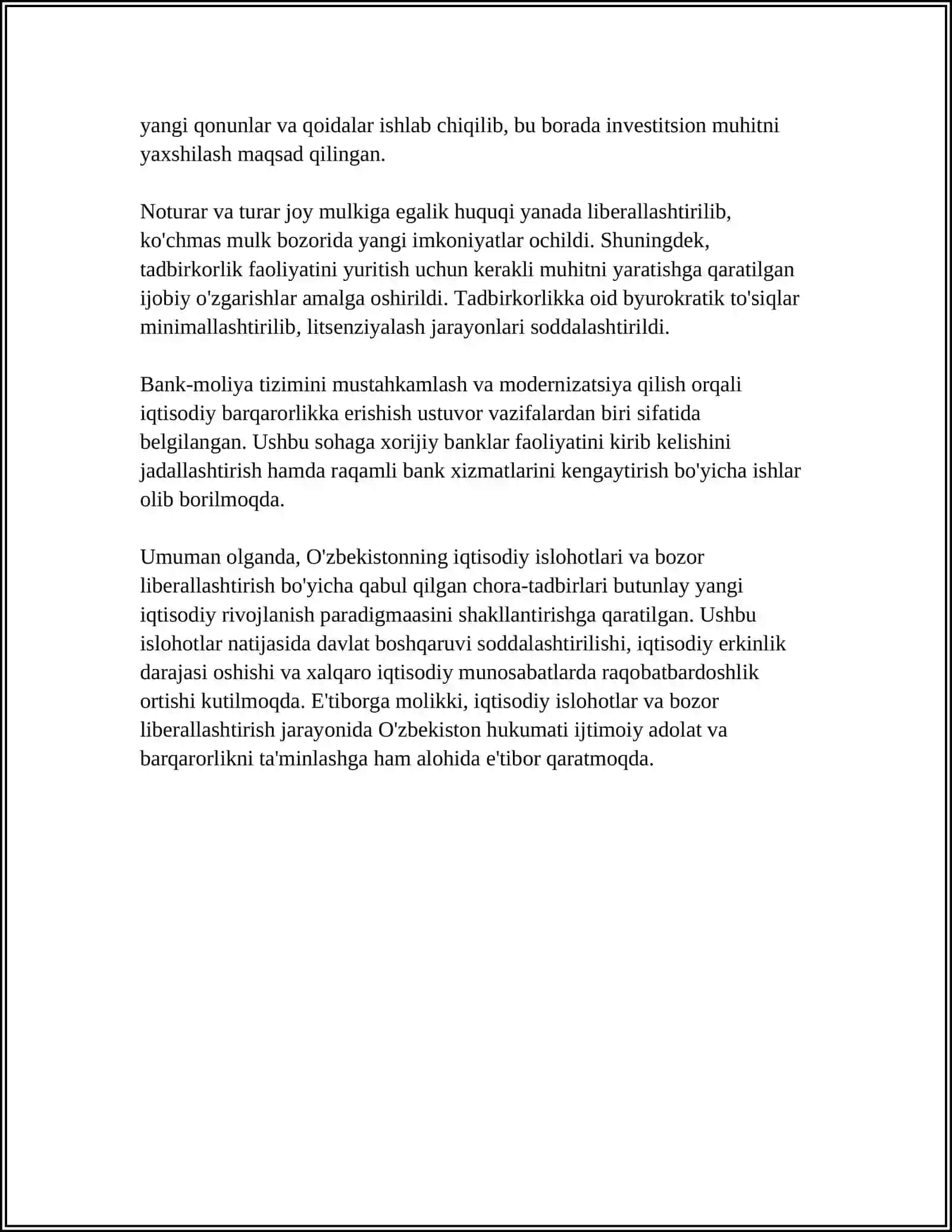 YANGI O'ZBEKISTON 4