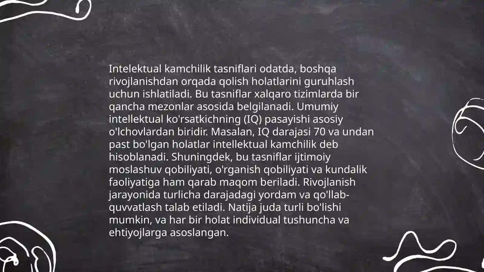 Intelektual kamchilik tushunchasi 4