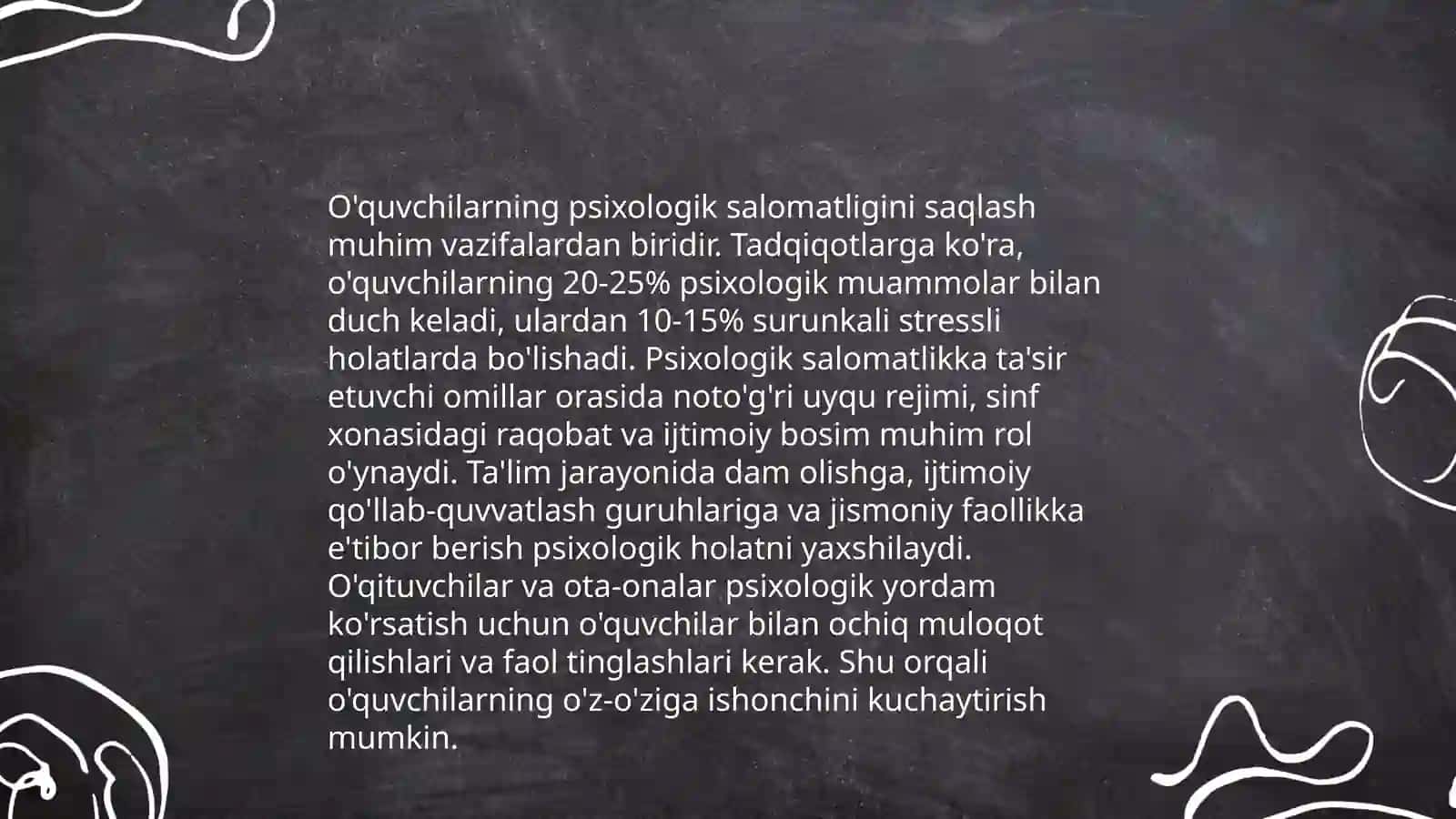 Maktab psixologining asosiy faoliyat turi 4