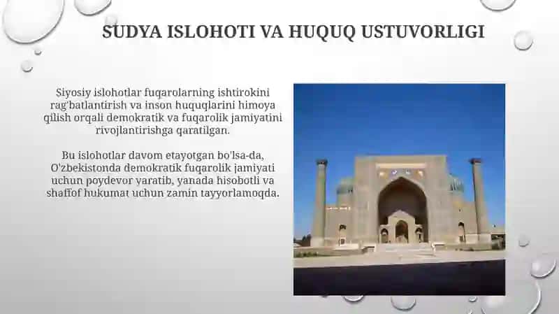 Shavkat Mirziyoyevning yuksalishi va yangi yo'nalish 4