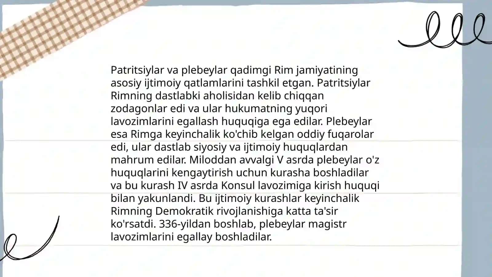Qadimgi Rim davlati va huquqi tarixi 4