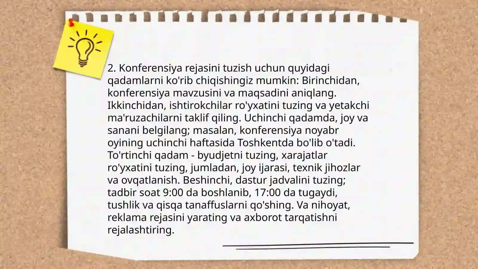 Konferensiya mavzularini tanlash usullari 4