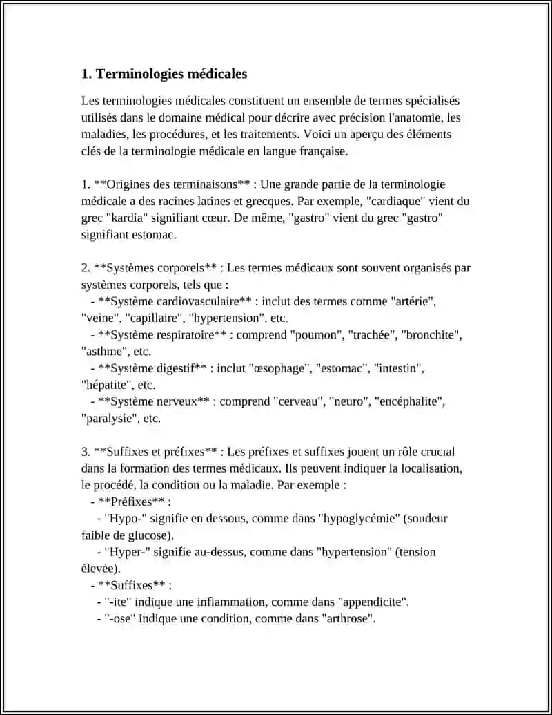 TERMINOLOGIES PROFESSIONELLES ET ACADEMIQUES 4