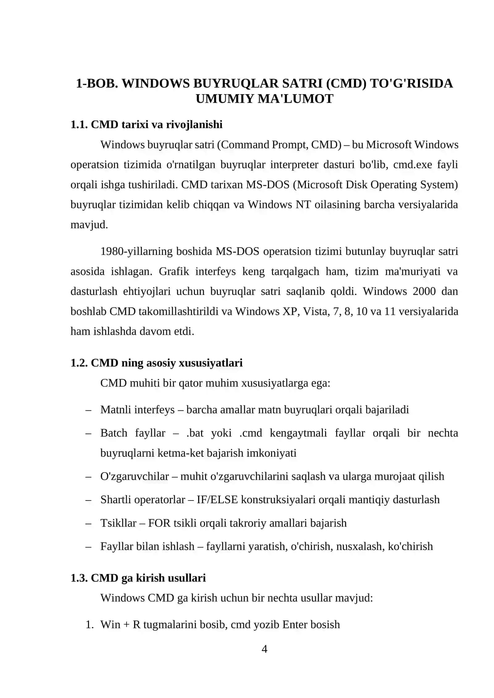 Windows buyruqlar satri va PowerShell muhitida dasturlash 4