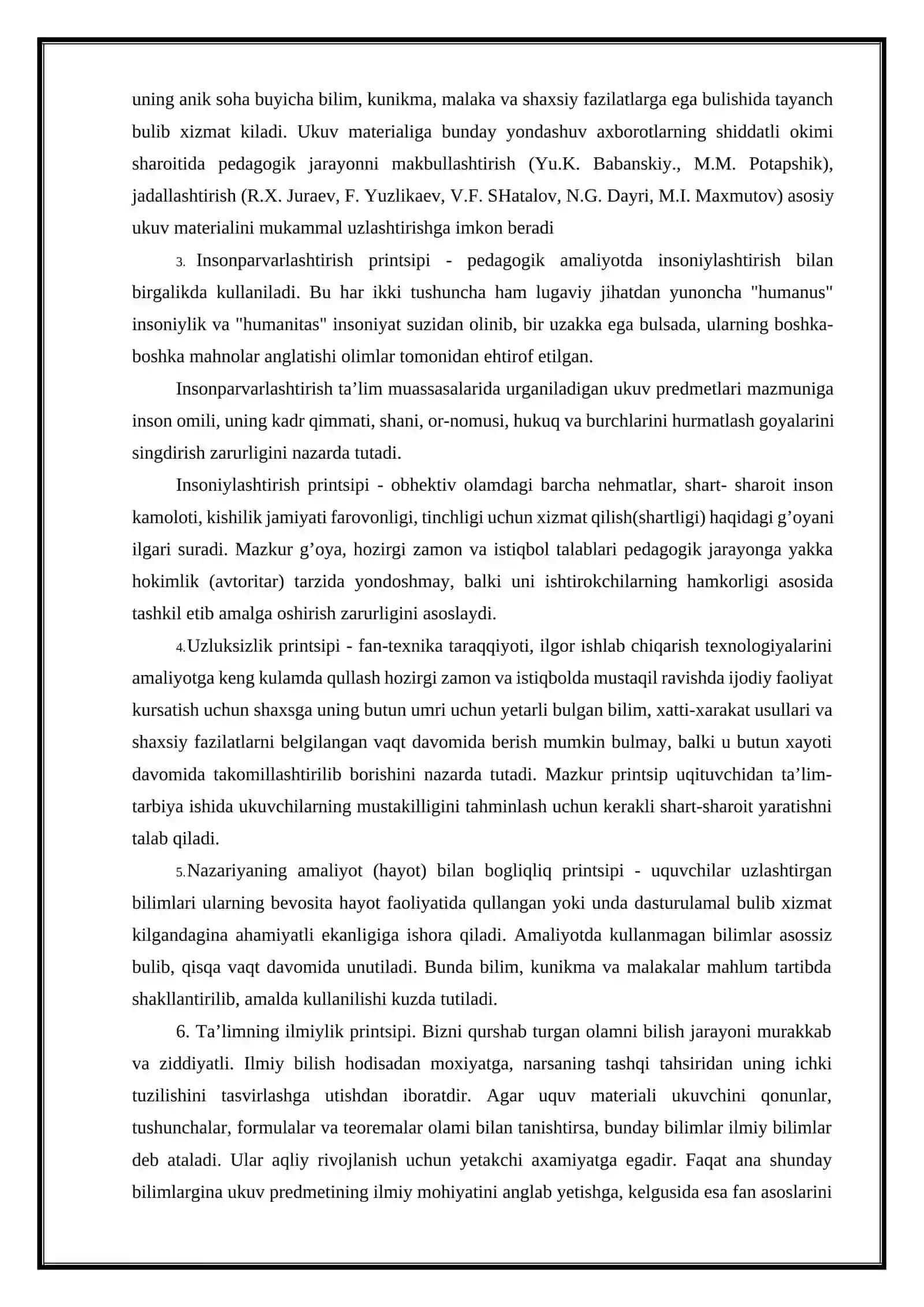 Kasbiy ta’limning qonuniyatlari va tamoyillari 4
