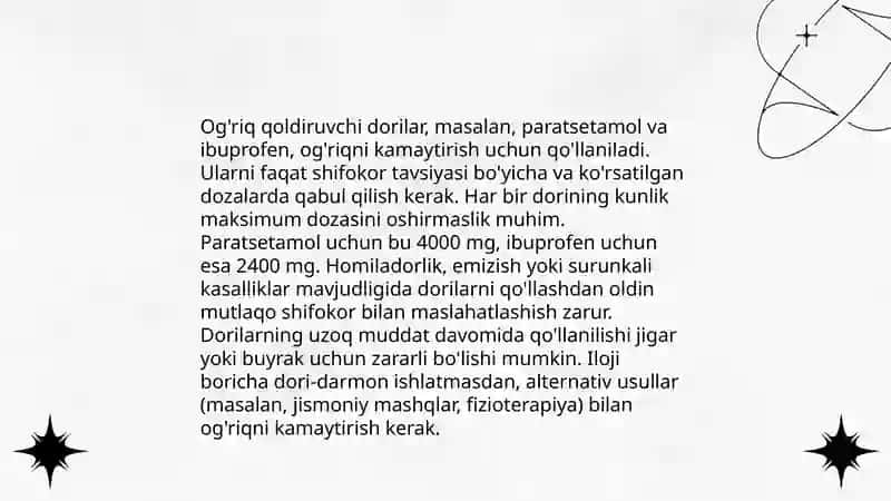 Analgeziya qiladigon dori vositalar 4