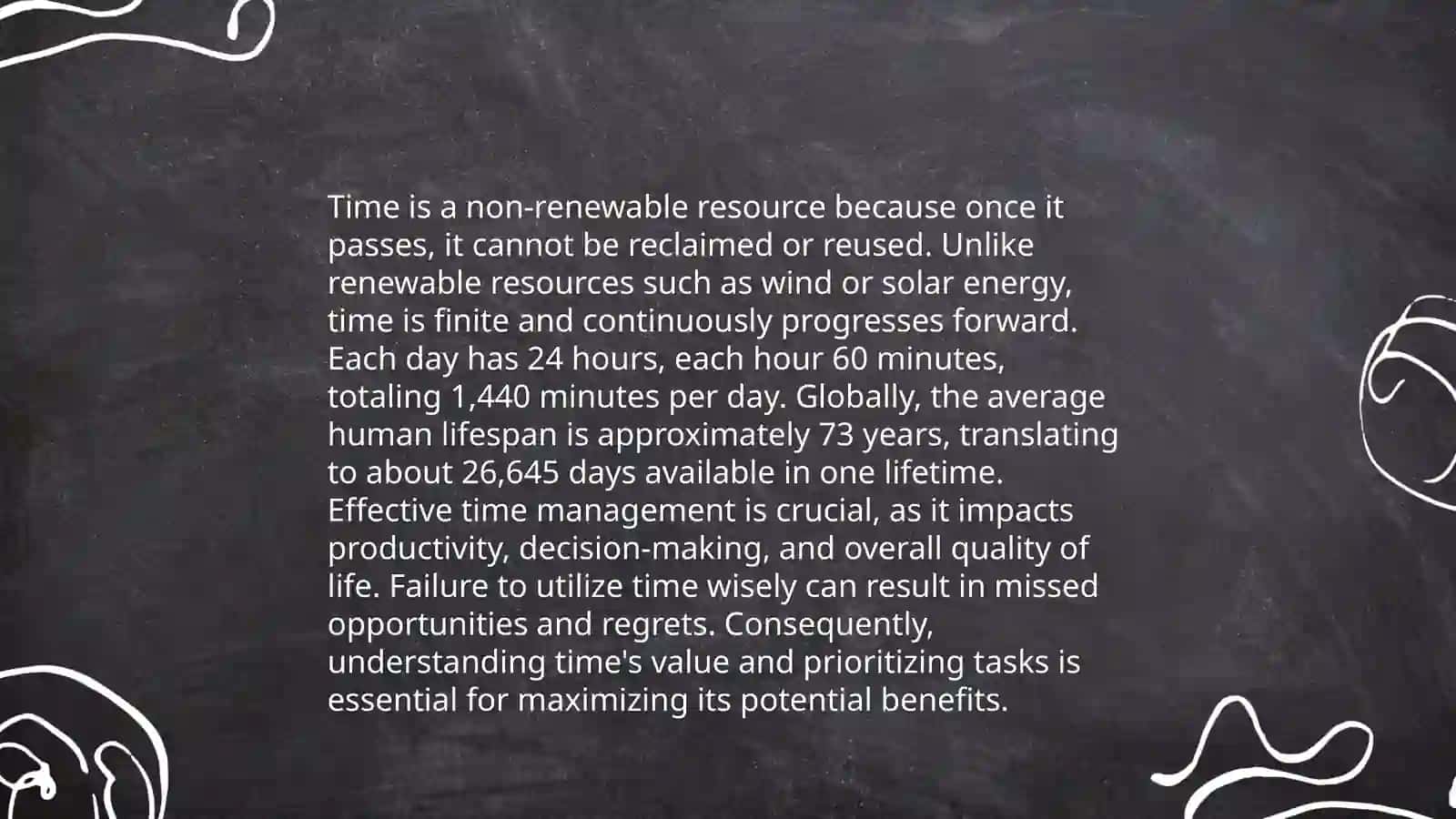 The value of time 4